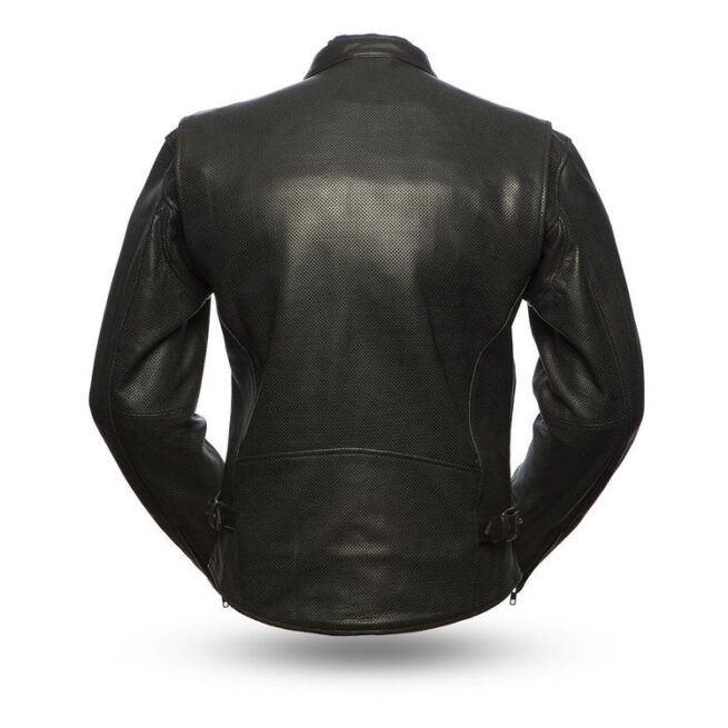 Men’s Turbine Black Biker Leather Jacket