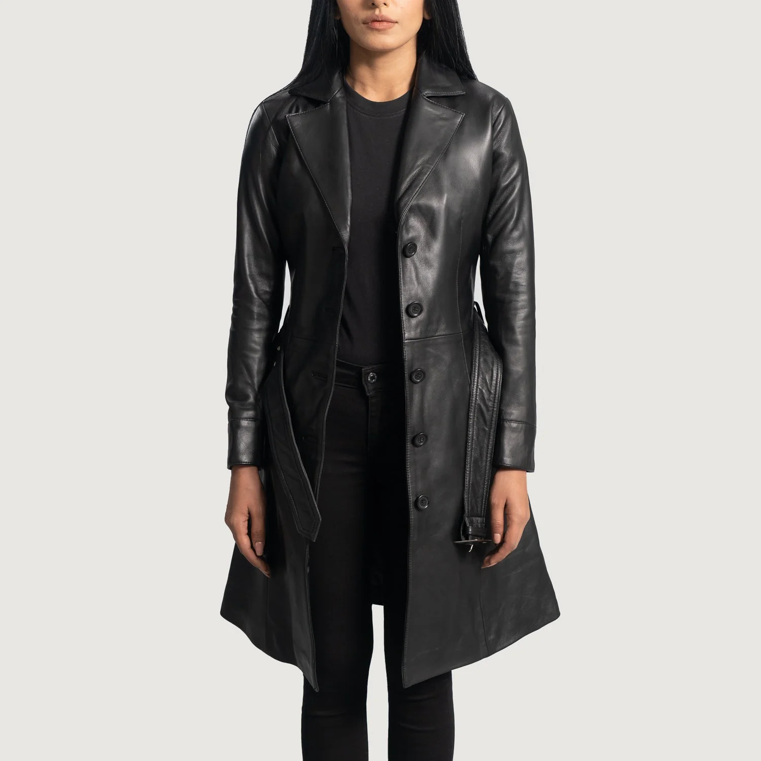 Leather Trench Coat