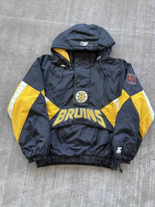 1990s Vintage NHL Boston Bruins Starter Pullover Jacket