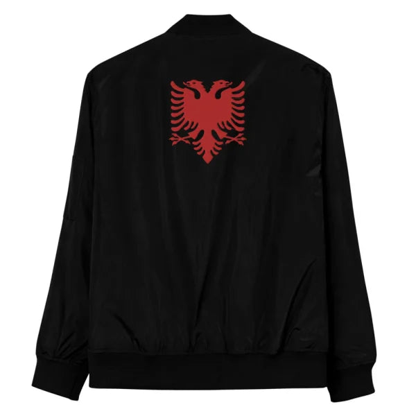 Albanian Eagle Embroidered Classic Bomber Jacket