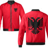 Albanian Eagle Quilted Bomber Jacket