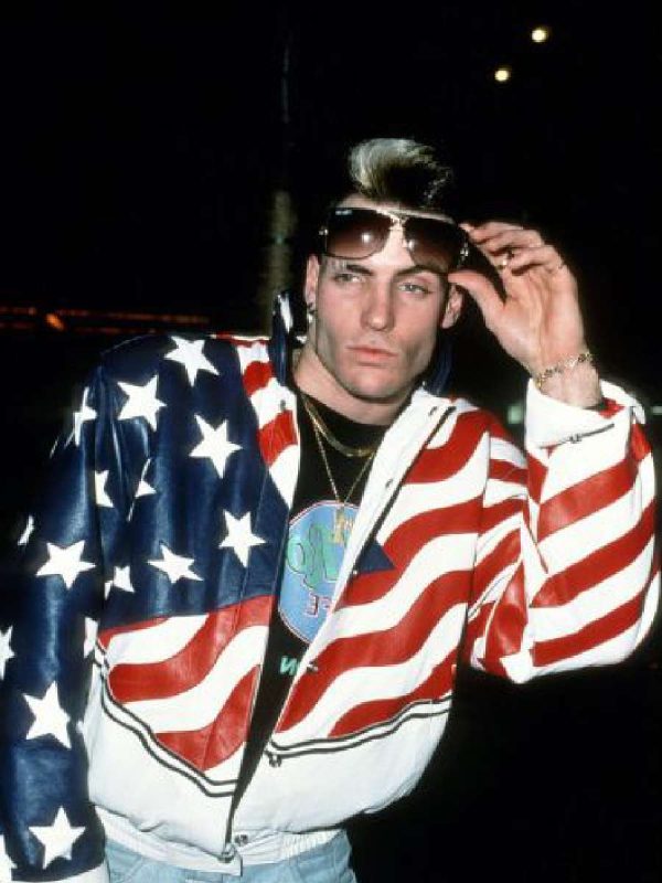 American Flag Vanilla Ice Leather Jacket