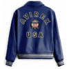 Icon Navy Blue Leather Jacket