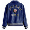 Icon Navy Blue Leather Jacket