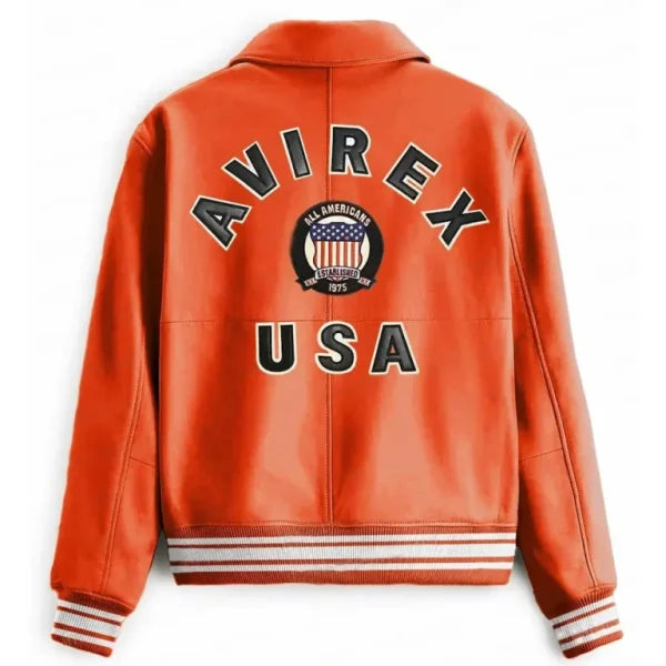 Icon Orange Leather Jacket