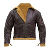 B3 Men Aviator Shearling Bomber Jacket