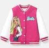 Barbie Varsity Pink And White Wool Jacket