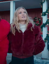 Best Christmas Ever 2023 Charlotte Sanders Maroon Jacket