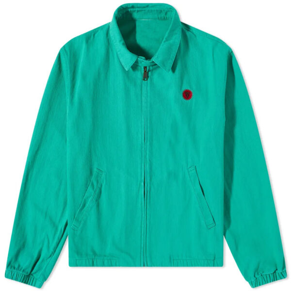 Mint green Billionaire Boys Club jacket with zip front and small red embroidered logo