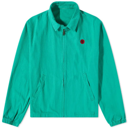 Mint green Billionaire Boys Club jacket with zip front and small red embroidered logo