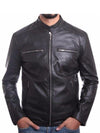 Black Biker Leather Jacket