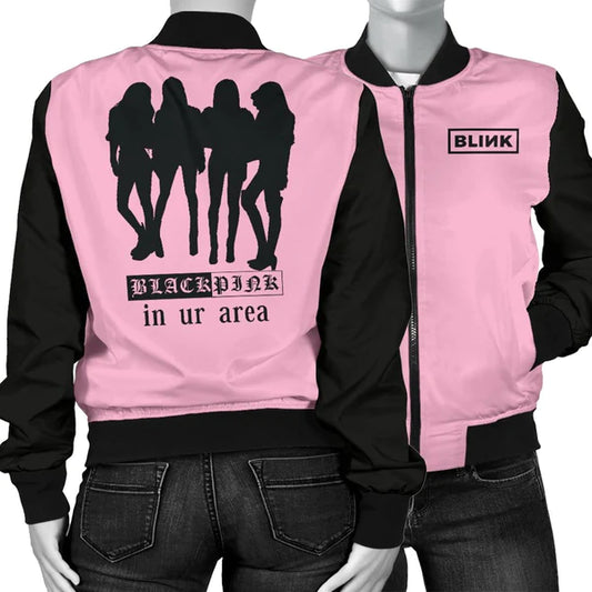 BlackPink Bomber Polyester Jacket