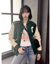 BlackPink Lisa Green Varsity Jacket