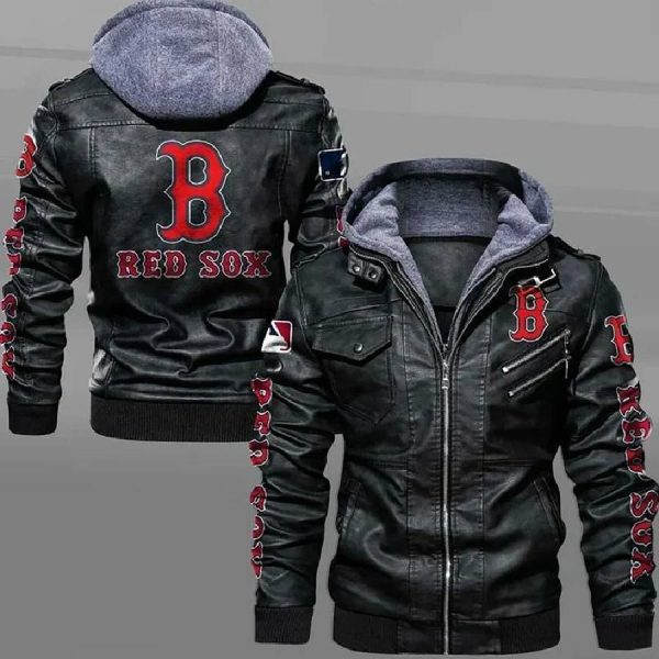 Boston Red Sox Black Leather Jacket