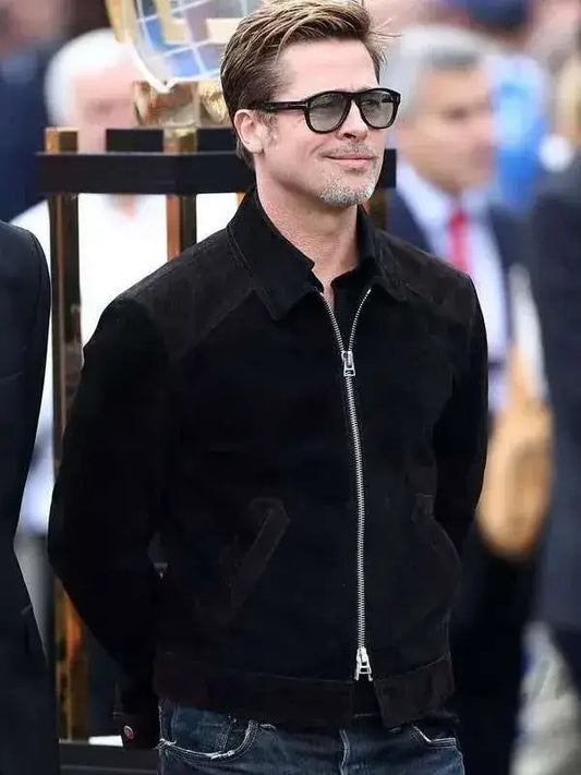Brad Pitt F1 2025 Suede Leather Jacket