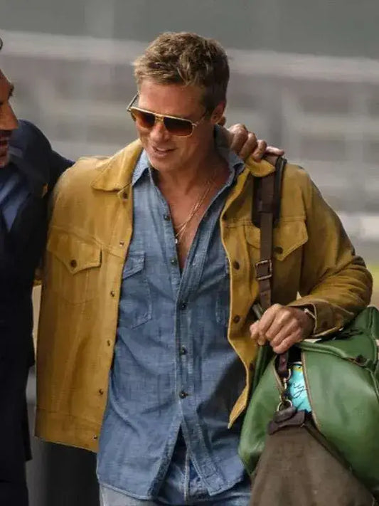 Brad Pitt F1 Movie Suede Leather Jacket