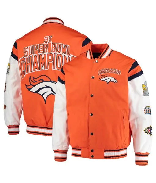 Broncos 3x Super Bowl Champions Jacket