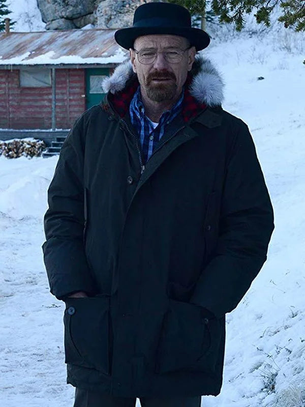 Breaking Bad Walter White Black Cotton Fur Jacket