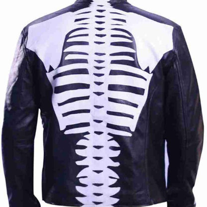 Cafe Racer Halloween Cosplay Mens Skeleton Jacket