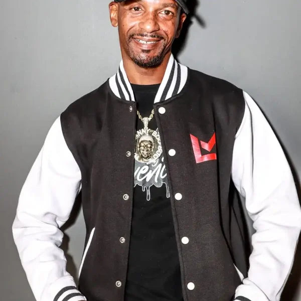 Charleston White Varsity Wool Jacket