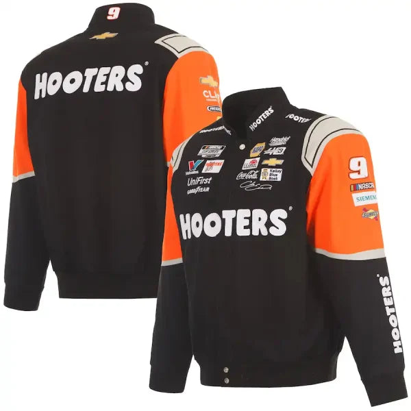 Chase Elliott JH Design Black Hooters Uniform Jacket