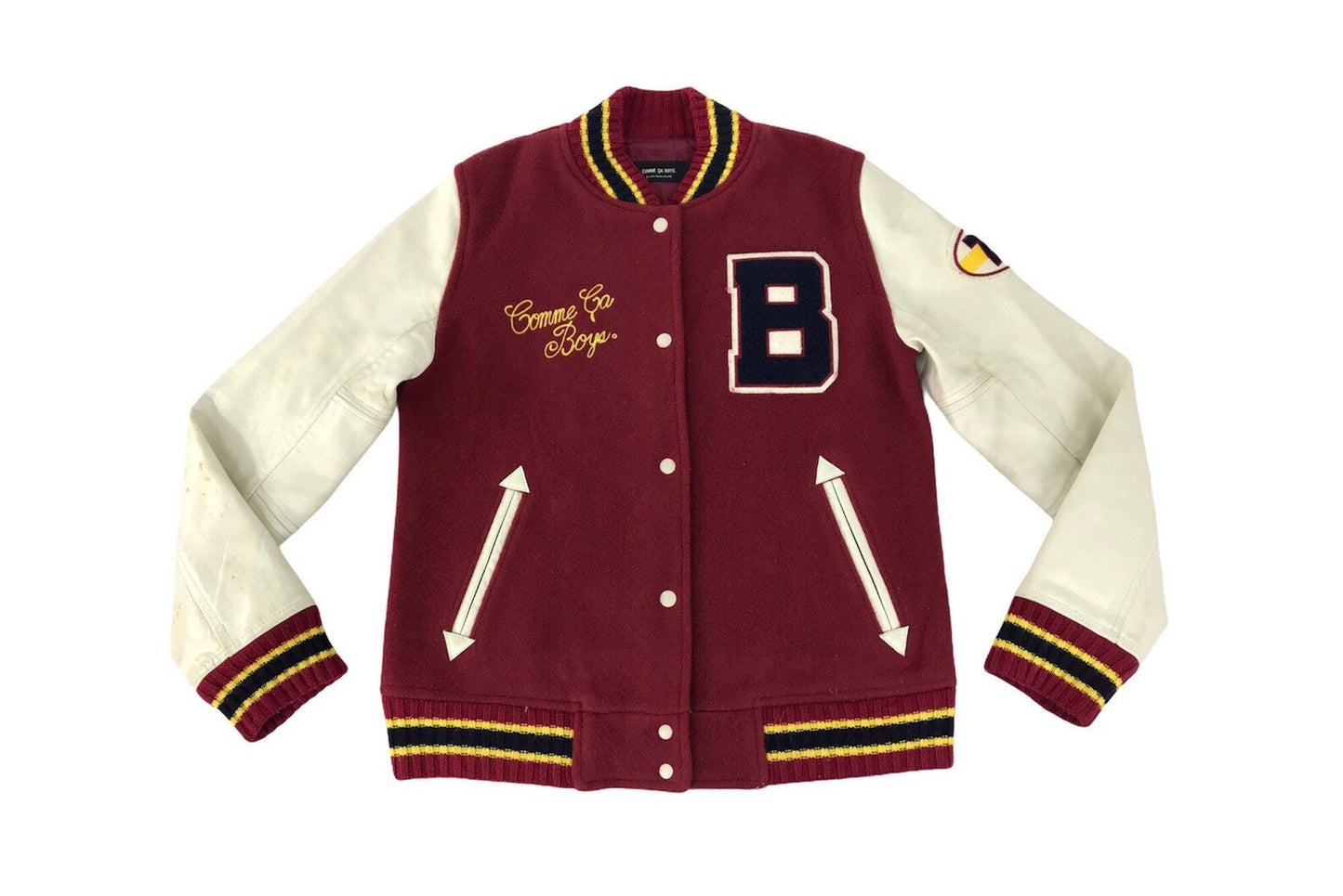 Comme Ca Boys Vintage Varsity Wool Jacket