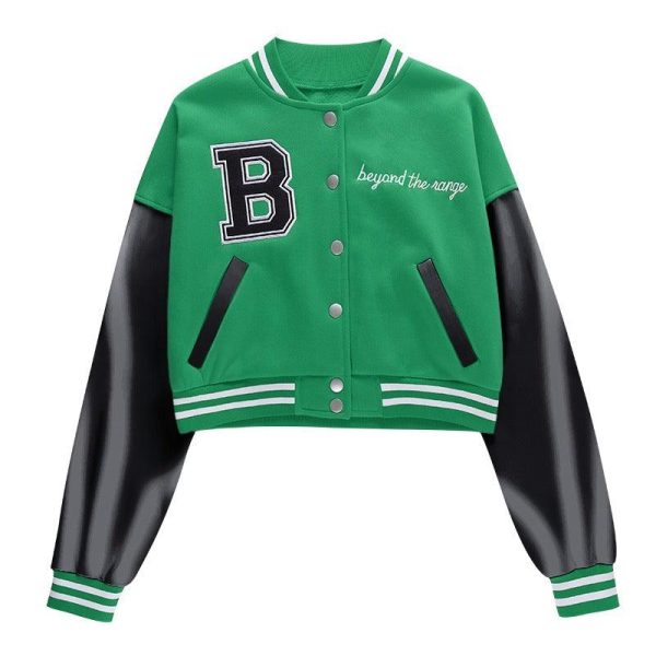 Copping Zone Women CZ B Embroidered Varsity Jacket