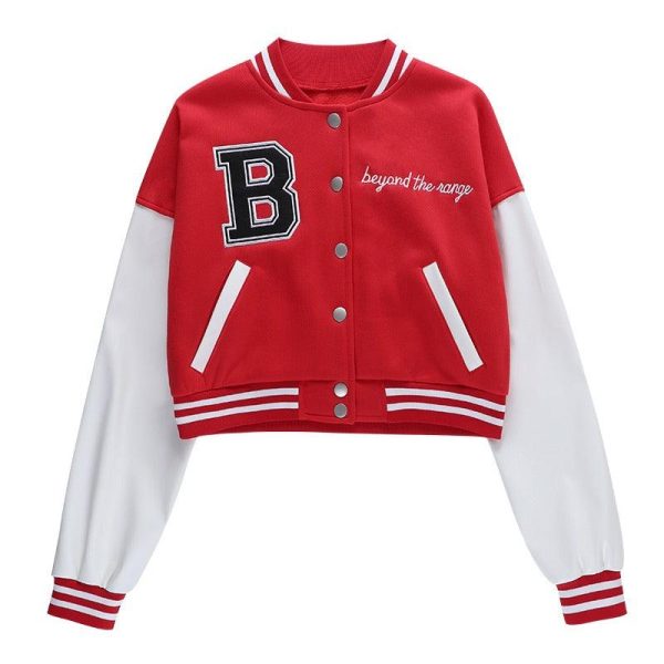Copping Zone Women CZ B Embroidered Varsity Jacket