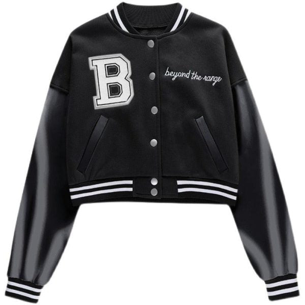 Copping Zone Women CZ B Embroidered Varsity Jacket