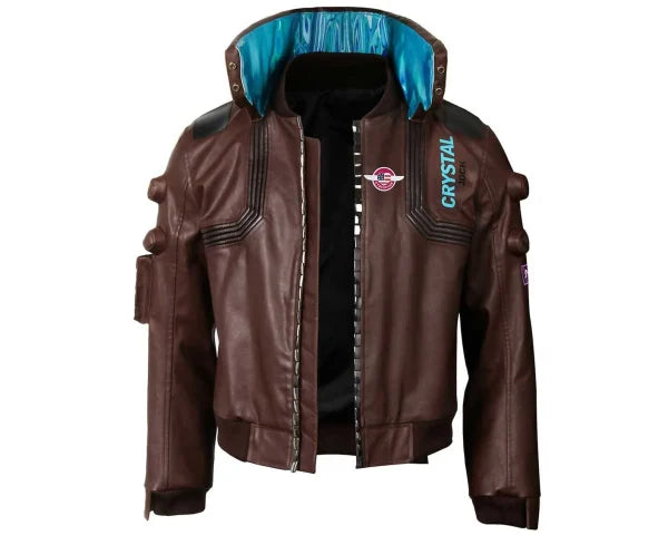 Cyberpunk 2077 Brown Leather Jacket