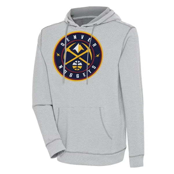 Denver Nuggets Gray Axe Bunker Pullover Hoodie