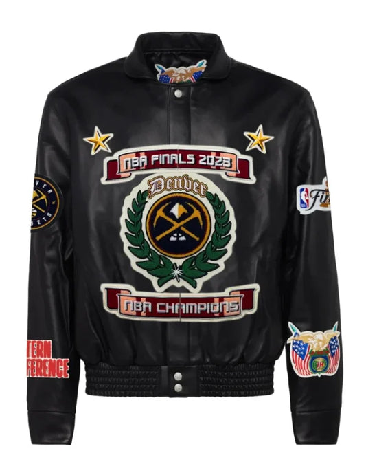 Denver Nuggets NBA Championship Leather Jacket