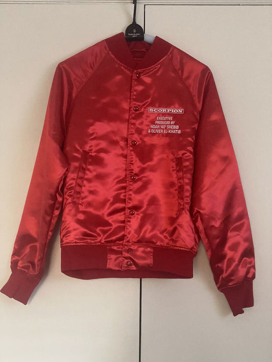 Drake Scorpion OVO 2018 Tour Satin Red Jacket