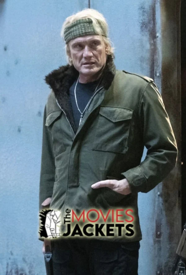 Expendables 4 Dolph Lundgren Green Jacket