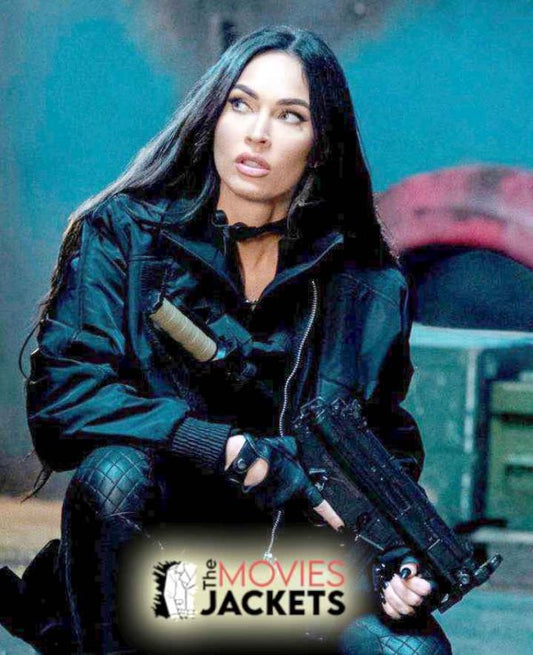 Expendables 4 Megan Fox Black Leather Jacket