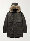 Faux Fur Padded Cotton Parka Jacket