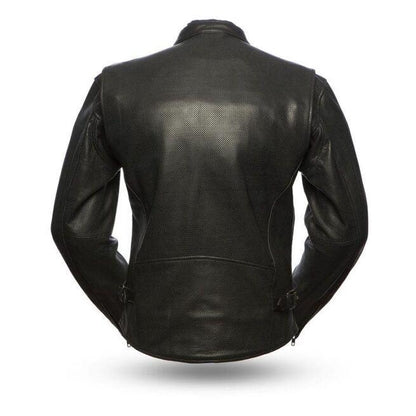 Men’s Turbine Black Biker Leather Jacket