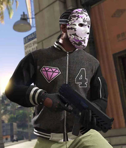 GTA 6 Panther Varsity Jacket