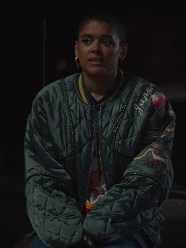 Gossip Girl S02 Julien Calloway Quilted Bomber Jacket