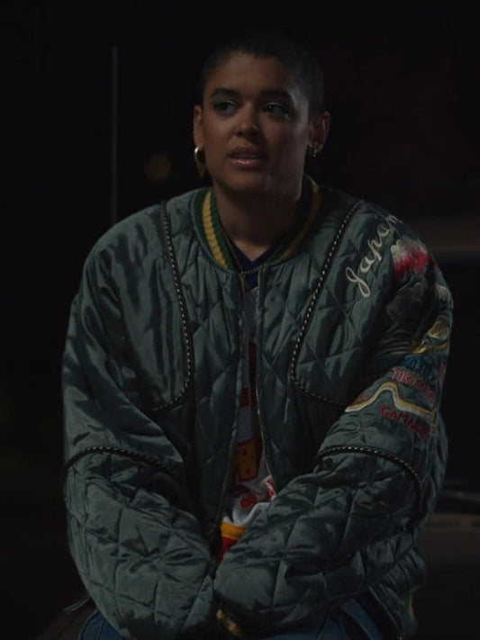 Gossip Girl S02 Julien Calloway Quilted Bomber Jacket