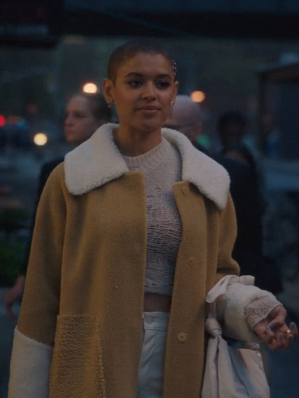 Gossip Girl Season 2 Jordan Alexander Shearling Coat