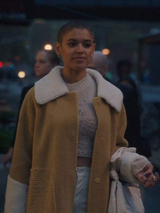 Gossip Girl Season 2 Jordan Alexander Shearling Coat