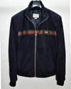 Gucci Navy Blue Suede Jacket