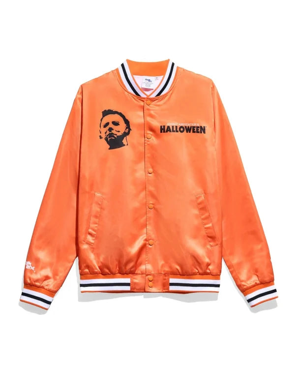 Halloween Myers Orange Satin Jacket