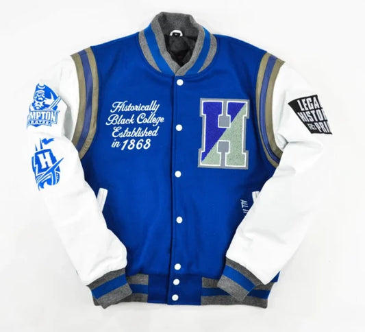 Hampton University Motto Varsity Jacket