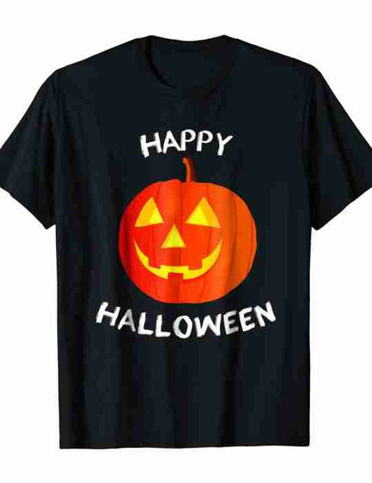 Happy Halloween Black T-shirt