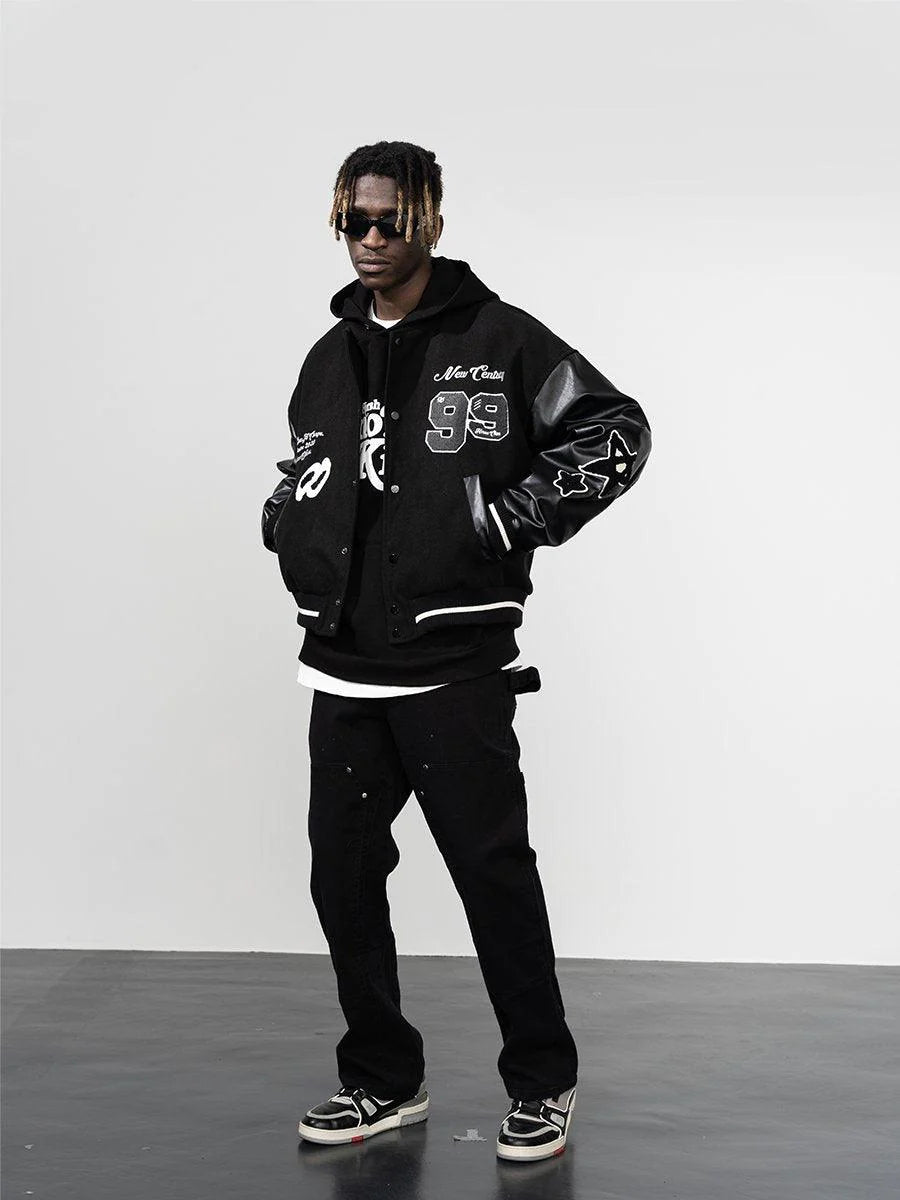 Harsh and Cruel Embroidered Clouds Black Jacket