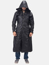 Huntsman Black Hooded Trench Coat