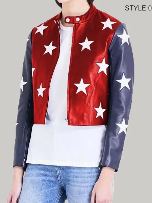 Independence Day Womens Cropped Jacket