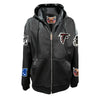 Jeff Hamilton Atlanta Falcons Leather Hooded Jacket